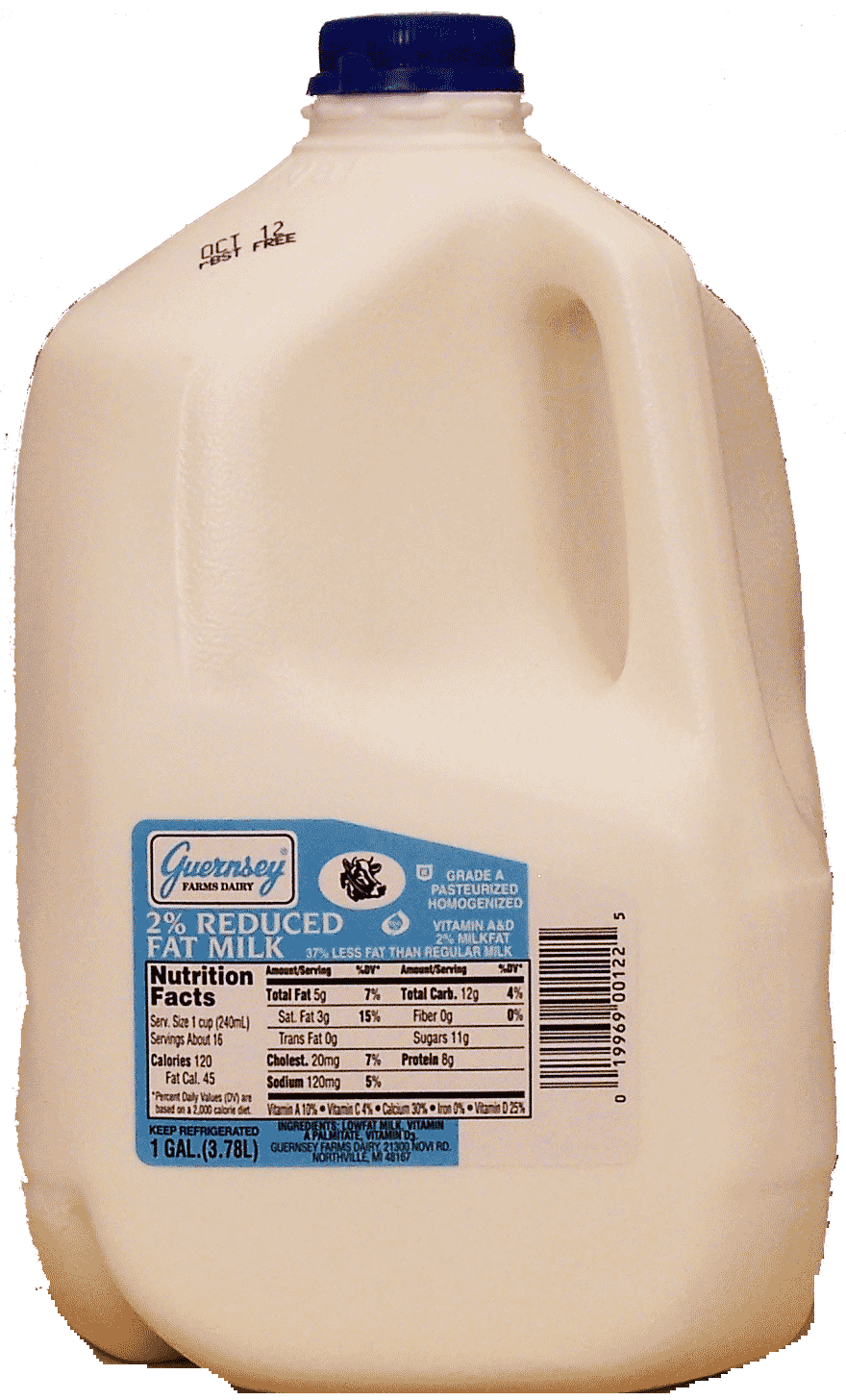 Guernsey Farms Dairy  2% reduced fat milk Full-Size Picture